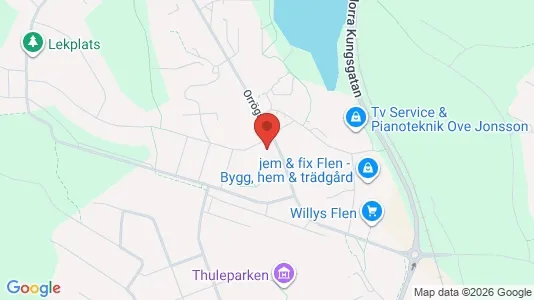 Apartments for rent i Flen - kort over placeringen