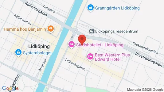 Apartments for rent i Lidköping - kort over placeringen