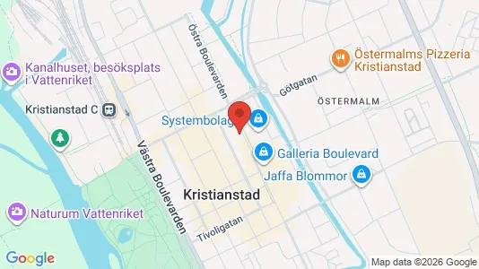 Rooms for rent i Kristianstad - kort over placeringen