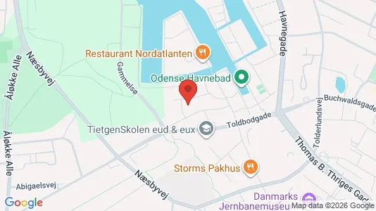 Apartments for rent i Odense C - kort over placeringen