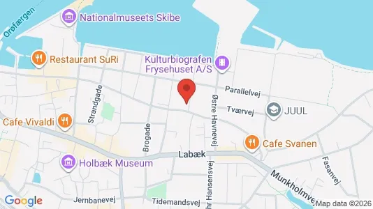 Apartments for rent i Holbæk - kort over placeringen