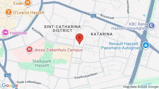 Apartments for rent i Hasselt - kort over placeringen
