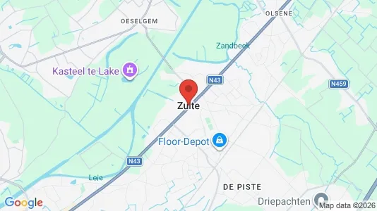 Apartments for rent i Zulte - kort over placeringen