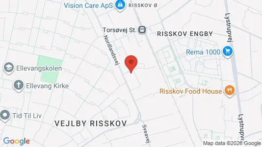 Apartments for rent i Risskov - kort over placeringen