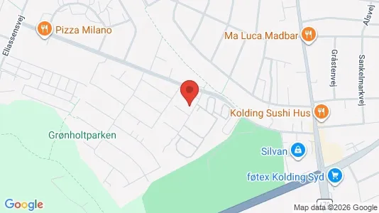 Apartments for rent i Kolding - kort over placeringen
