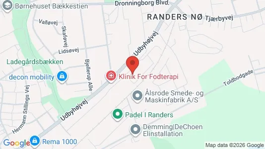 Apartments for rent i Randers NØ - kort over placeringen