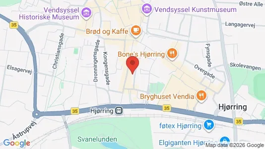 Apartments for rent i Hjørring - kort over placeringen