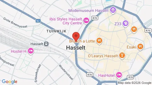 Apartments for rent i Hasselt - kort over placeringen