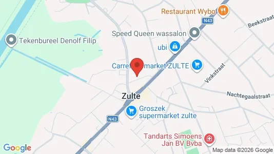 Apartments for rent i Zulte - kort over placeringen