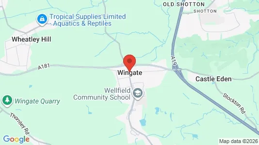 Apartments for rent i Wingate - County Durham - kort over placeringen