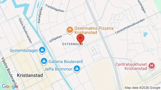 Apartments for rent i Kristianstad - kort over placeringen