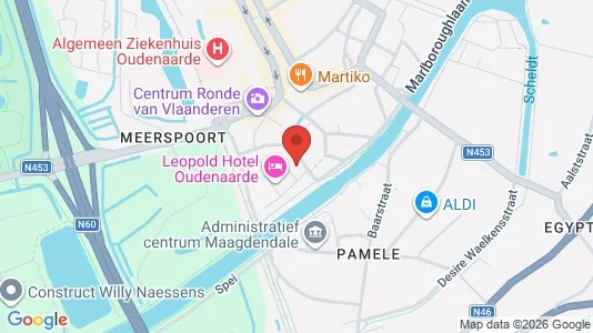 Apartments for rent i Oudenaarde - kort over placeringen