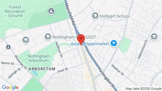 Apartments for rent i Nottingham - Nottinghamshire - kort over placeringen