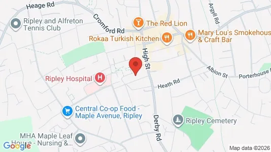 Apartments for rent i Ripley - Derbyshire - kort over placeringen