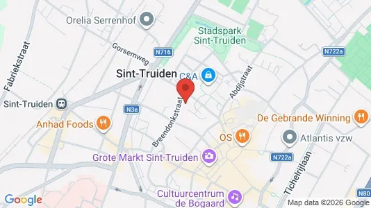 Apartments for rent i Sint-Truiden - kort over placeringen