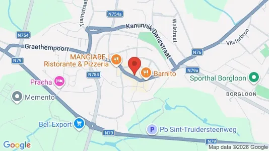 Apartments for rent i Borgloon - kort over placeringen