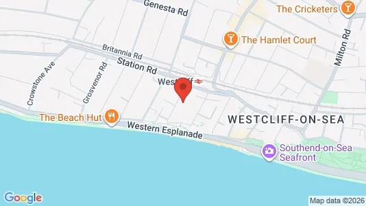 Apartments for rent i Westcliff-on-Sea - Essex - kort over placeringen