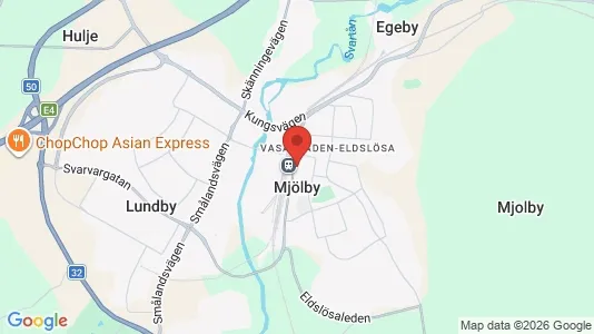 Apartments for rent i Mjölby - kort over placeringen