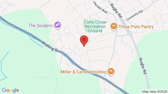 Apartments for rent i Hinckley - Leicestershire - kort over placeringen