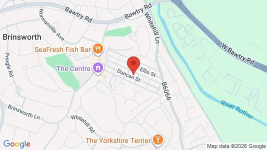 Apartments for rent i Rotherham - South Yorkshire - kort over placeringen