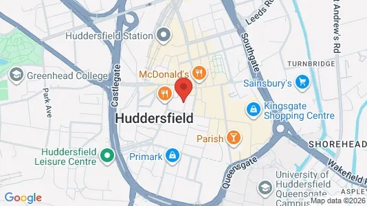 Apartments for rent i Huddersfield - West Yorkshire - kort over placeringen