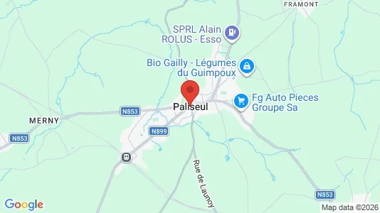 Apartments for rent i Paliseul - kort over placeringen