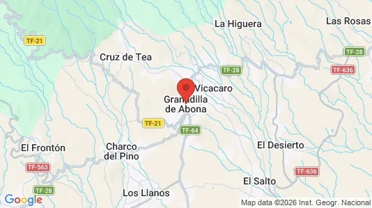 Apartments for rent i Granadilla de Abona - kort over placeringen