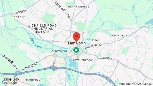 Apartments for rent i Tamworth - Staffordshire - kort over placeringen