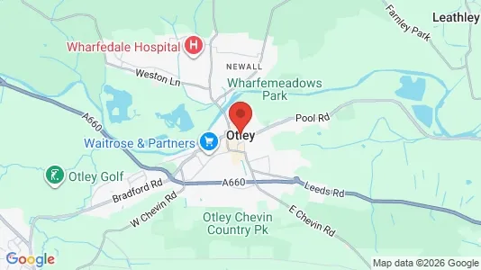 Apartments for rent i Otley - West Yorkshire - kort over placeringen