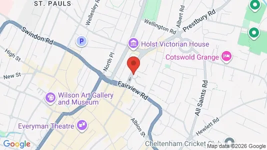 Apartments for rent i Cheltenham - Gloucestershire - kort over placeringen