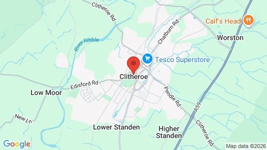 Apartments for rent i Clitheroe - Lancashire - kort over placeringen
