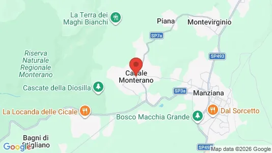 Houses for rent i Canale Monterano - kort over placeringen
