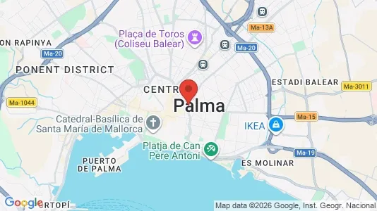 Rooms for rent i Palma de Mallorca - kort over placeringen