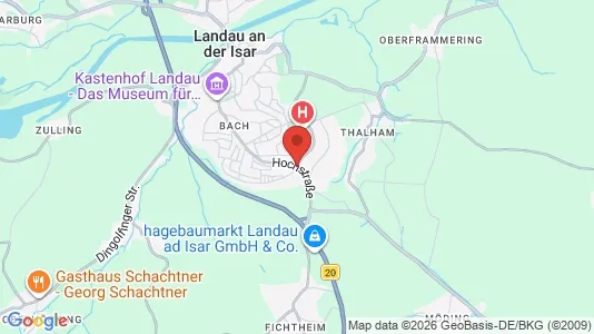 Apartments for rent i Dingolfing-Landau - kort over placeringen