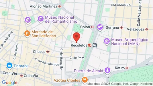 Apartments for rent i Madrid Centro - kort over placeringen