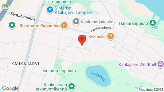 Apartments for rent i Tampere Keskinen - kort over placeringen