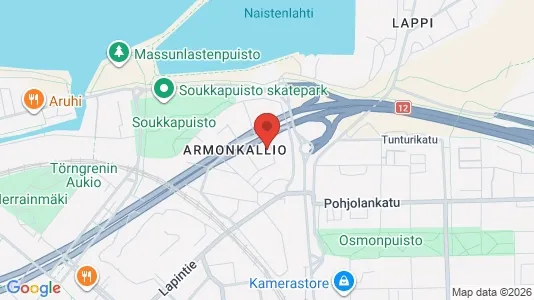 Apartments for rent i Tampere Keskinen - kort over placeringen