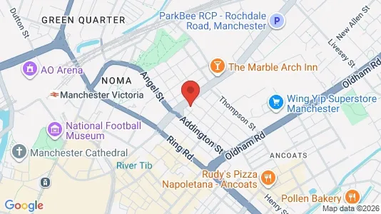 Apartments for rent i Manchester - Lancashire - kort over placeringen