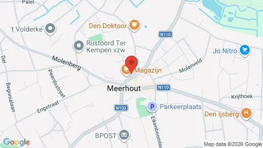 Apartments for rent i Meerhout - kort over placeringen