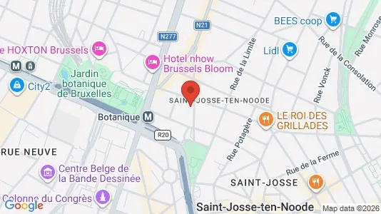 Apartments for rent i Stad Brussel - kort over placeringen