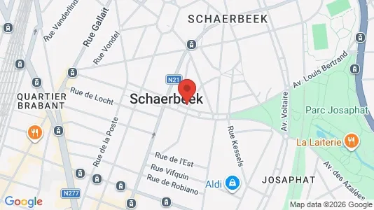 Apartments for rent i Brussels Schaarbeek - kort over placeringen