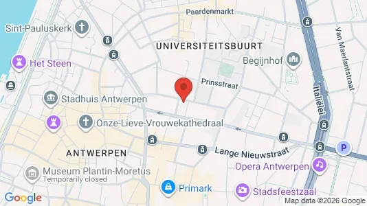 Apartments for rent i Stad Antwerp - kort over placeringen
