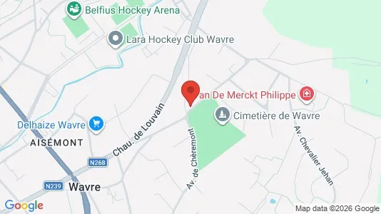 Apartments for rent i Waver - kort over placeringen