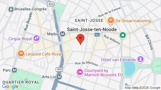Apartments for rent i Brussels Sint-Joost-ten-Node - kort over placeringen