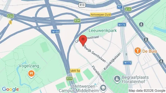 Apartments for rent i Antwerp Berchem - kort over placeringen