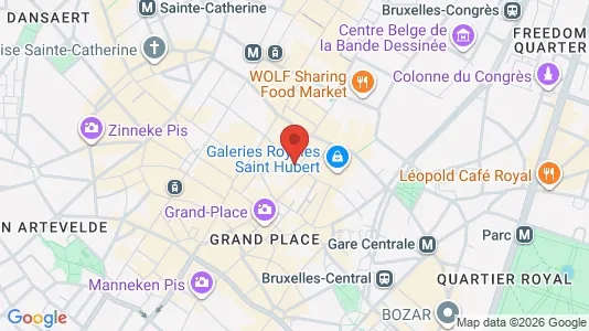 Apartments for rent i Stad Brussel - kort over placeringen