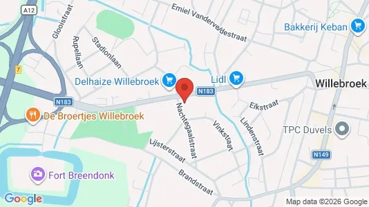 Apartments for rent i Willebroek - kort over placeringen