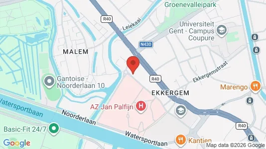 Apartments for rent i Stad Gent - kort over placeringen