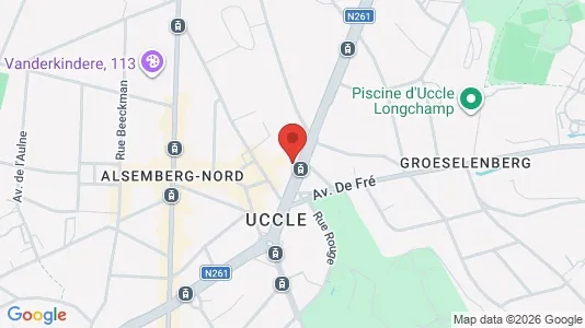 Apartments for rent i Brussels Ukkel - kort over placeringen
