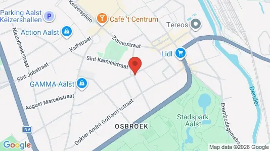 Apartments for rent i Aalst - kort over placeringen